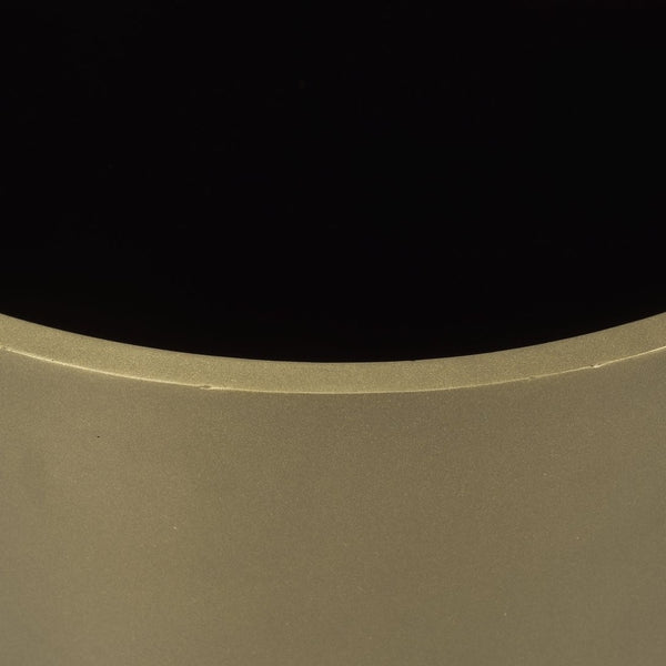 Mercana Eclipse Industrial Chic Drum Table with Textured Wood Top for Modern Living Spaces and Storage 70241