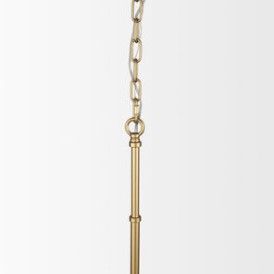 Mercana Edie Pendant Light - Frosted Glass Globe with Warm Illumination for Modern Home Elegance and Style Gold Metal 70439