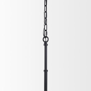 Mercana Edie Pendant Light - Frosted Glass Globe with Warm Illumination for Modern Home Elegance and Style Matte Black 70457