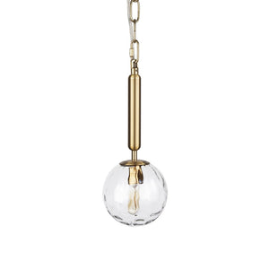 Mercana Britton Elegant Pendant Light with Textured Globe - Modern Fixture for Kitchens and Entryways 70471