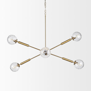 Mercana Britton Chandelier - Luxurious 6-Light Fixture for Modern Glamour in Dining Rooms and Foyers 70473
