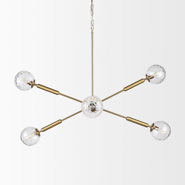 Mercana Britton Chandelier - Luxurious 6-Light Fixture for Modern Glamour in Dining Rooms and Foyers 70473