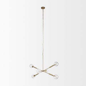 Mercana Britton Chandelier - Luxurious 6-Light Fixture for Modern Glamour in Dining Rooms and Foyers 70473