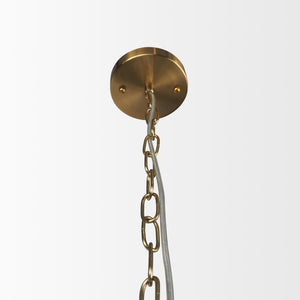 Mercana Britton Chandelier - Luxurious 6-Light Fixture for Modern Glamour in Dining Rooms and Foyers 70473