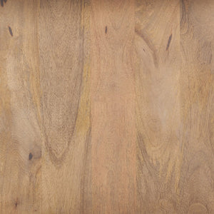 Mercana Nohr Handcrafted Solid Mango Wood Accent Table with Unique Grain for Timeless Style and Function Light Brown 70109