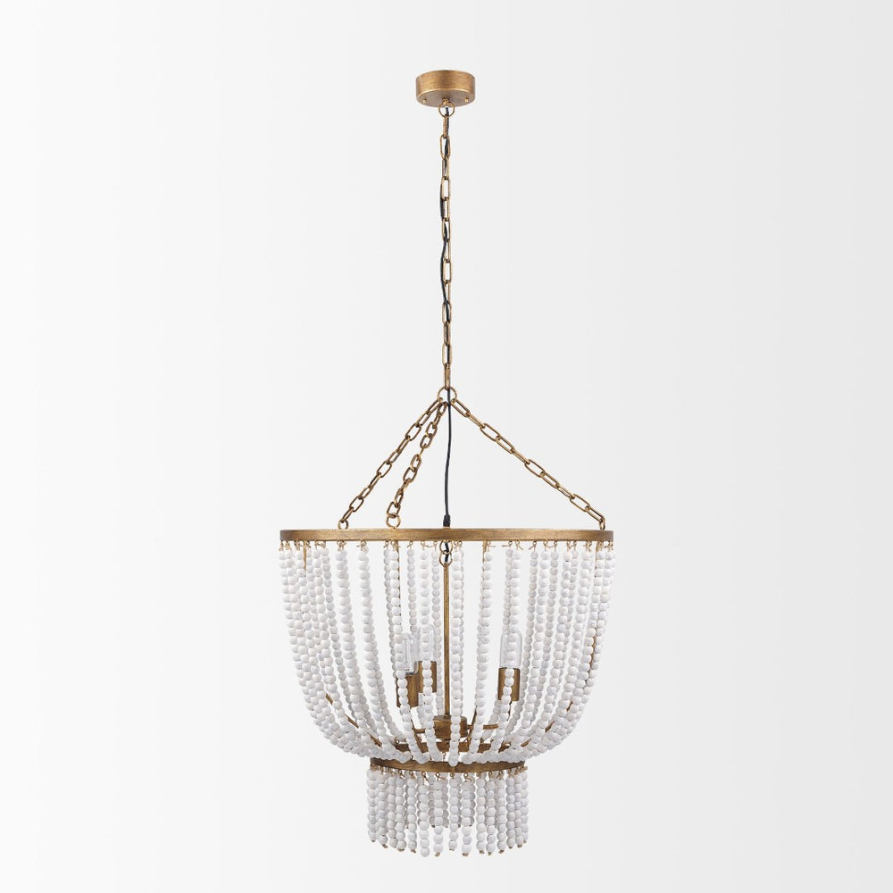 Mercana Rhone Chandelier – Vintage-Inspired Design with Antique Finish, Perfect for High-Ceiling Spaces 70368