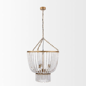 Mercana Rhone Chandelier – Vintage-Inspired Design with Antique Finish, Perfect for High-Ceiling Spaces 70368