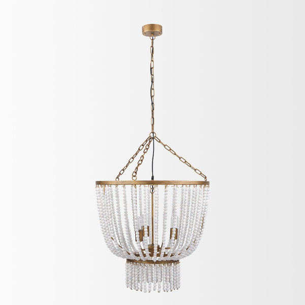 Mercana Rhone Chandelier – Vintage-Inspired Design with Antique Finish, Perfect for High-Ceiling Spaces 70368