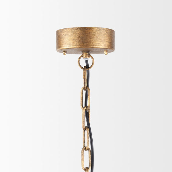 Mercana Rhone Chandelier – Vintage-Inspired Design with Antique Finish, Perfect for High-Ceiling Spaces 70368