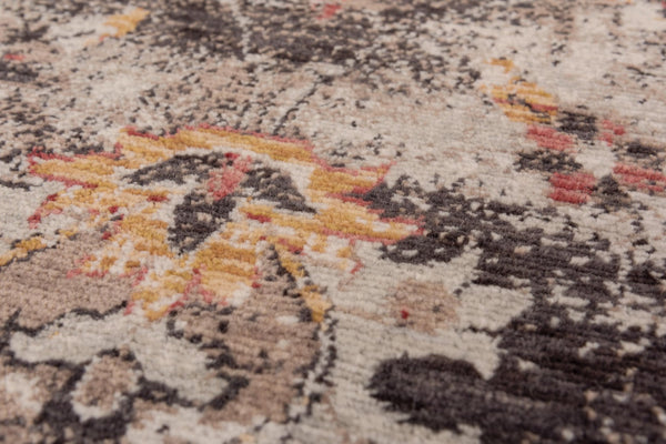 Alora Decor Infinity Wool Rug With Distressed Floral Motif, Hybrid Hand-Finished Construction For Durable Luxury 9' x 12' 00800810112040912