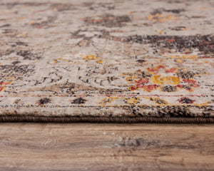 Alora Decor Infinity Wool Rug With Distressed Floral Motif, Hybrid Hand-Finished Construction For Durable Luxury 9' x 12' 00800810112040912