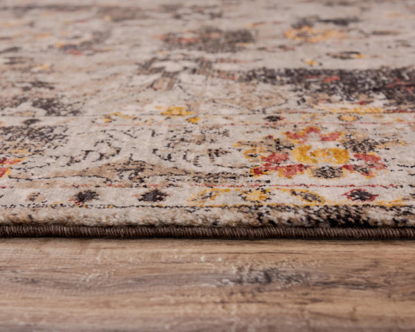 Alora Decor Infinity Wool Rug With Distressed Floral Motif, Hybrid Hand-Finished Construction For Durable Luxury 9' x 12' 00800810112040912