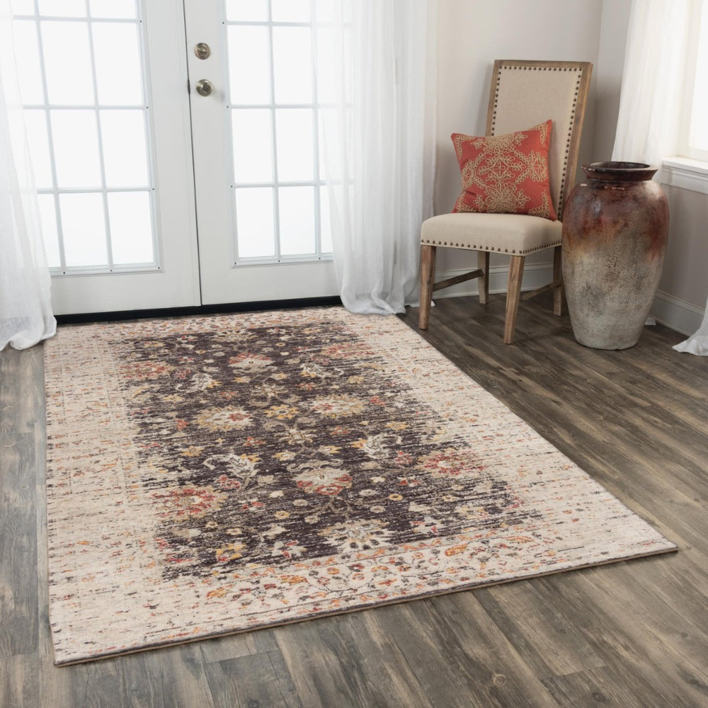 Alora Decor Infinity Brown Rectangle Rug — Handwashed New Zealand Wool Medallion, Durable Soft Pile For Living Rooms 10' x 13' 00800810212040113