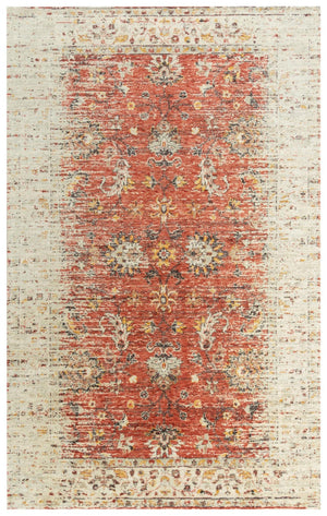 Alora Decor Infinity Plush New Zealand Wool Rug With Floral Medallion In Warm Yellow Orange Rust Tones, Transitional Elegance 9' x 12' 00800810370040912