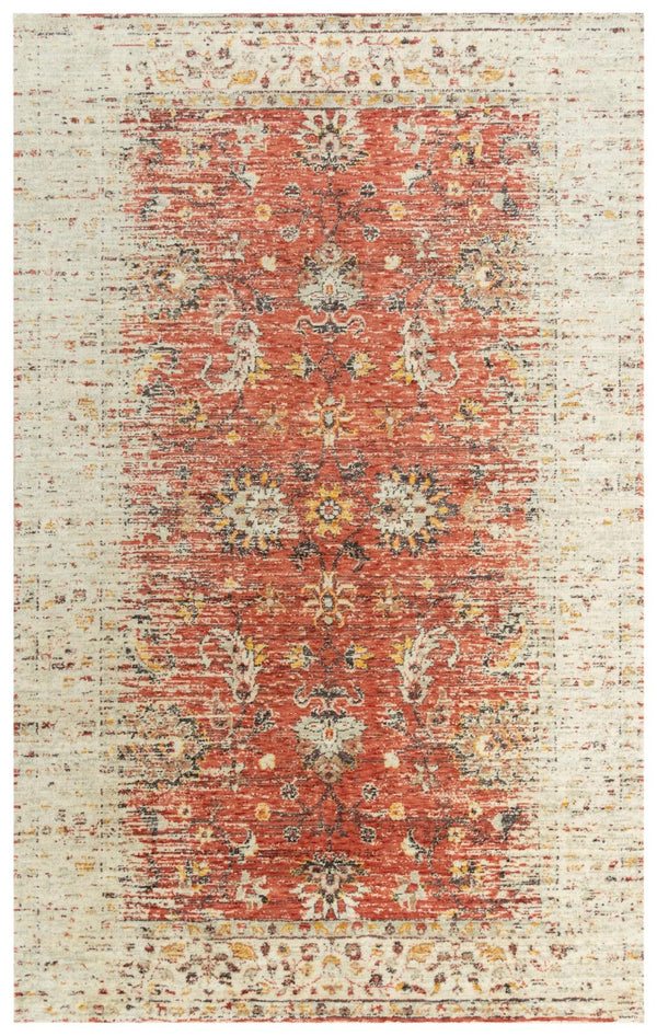 Alora Decor Infinity Plush New Zealand Wool Rug With Floral Medallion In Warm Yellow Orange Rust Tones, Transitional Elegance 9' x 12' 00800810370040912