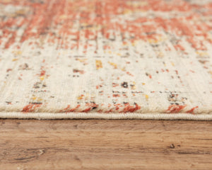 Alora Decor Infinity Plush New Zealand Wool Rug With Floral Medallion In Warm Yellow Orange Rust Tones, Transitional Elegance 9' x 12' 00800810370040912