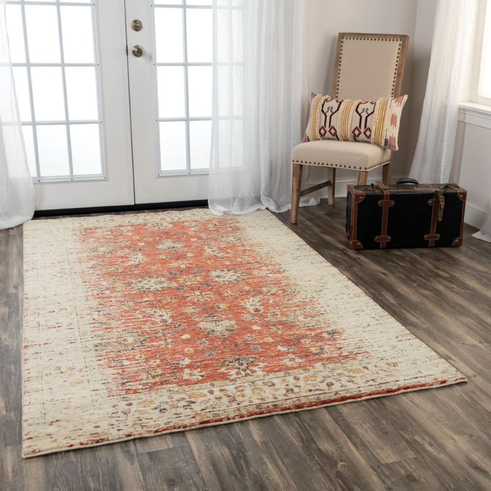 Alora Decor Infinity Plush New Zealand Wool Rug With Floral Medallion In Warm Yellow Orange Rust Tones, Transitional Elegance 9' x 12' 00800810370040912