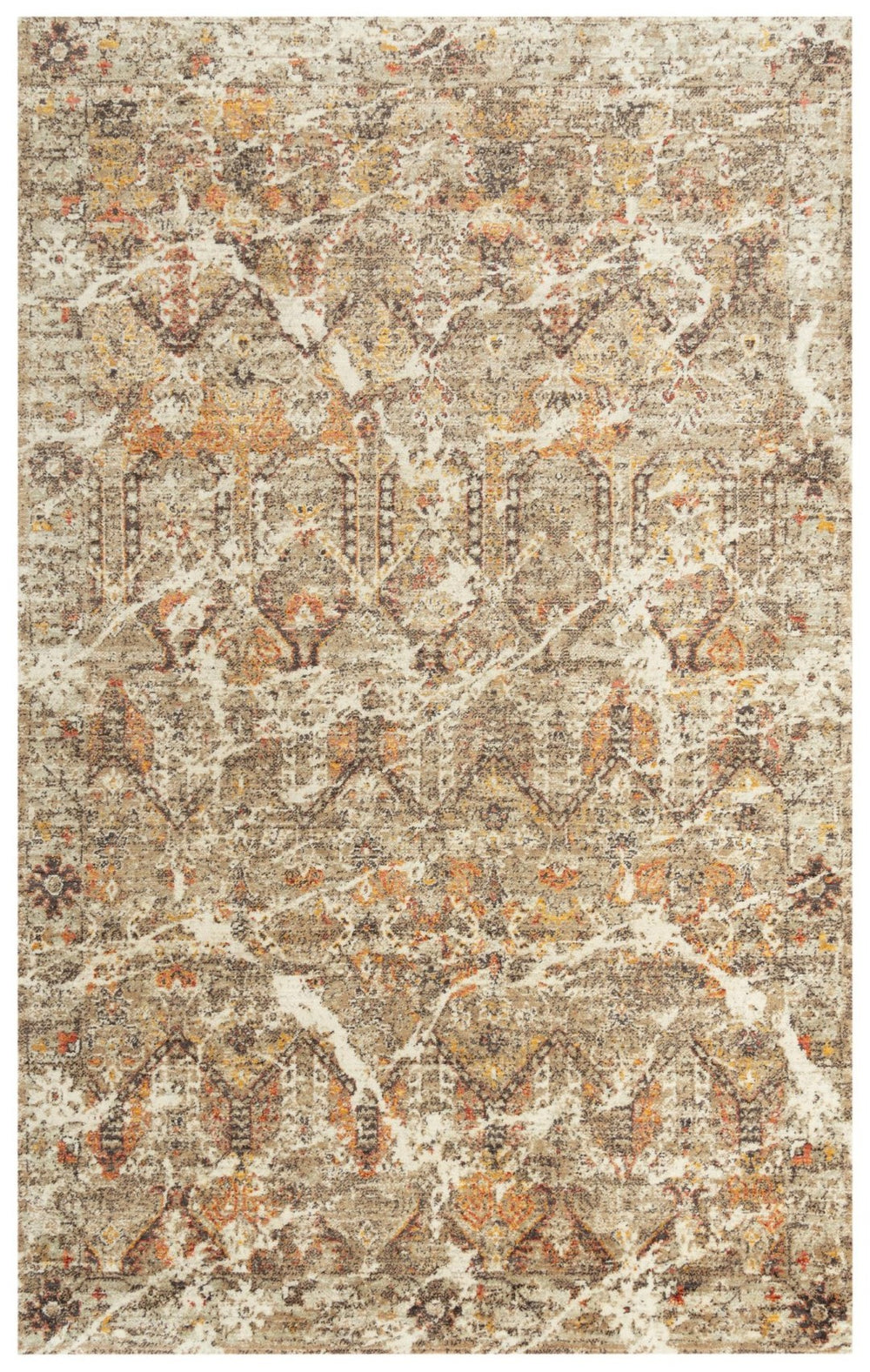 Alora Decor Infinity Wool Transitional Rug With Abstract Copper & Gold Motif, Hybrid Backing, Serged Edges 8' x 10' 00800810412040810