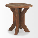 Mercana Heidi Reclaimed Brown Wooden End Table 70499