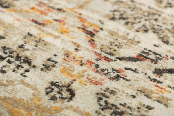 Alora Decor Infinity Medallion Beige Wool Rug With Hand-Finished Hybrid Texture, Warm Neutral Accents For Living Spaces 10' x 13' 00800810904120113