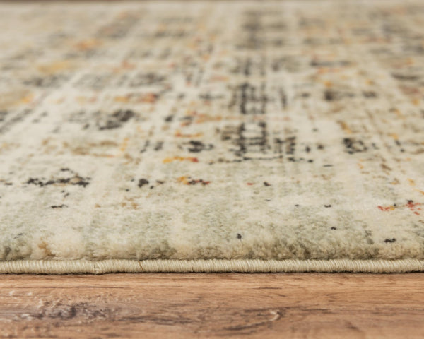 Alora Decor Infinity Medallion Beige Wool Rug With Hand-Finished Hybrid Texture, Warm Neutral Accents For Living Spaces 10' x 13' 00800810904120113