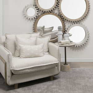 Mercana Roy II Upholstered Arm Chair - Luxurious Comfort with Solid Wood Frame for Modern & Farmhouse Decor 68713