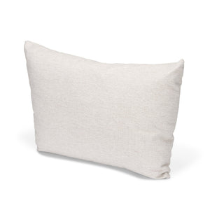 Mercana Halston Small Ottoman - Stylish Comfort with Performance Fabric for Modern Living Spaces, Easy Care Oatmeal | Arm Pillow 70486