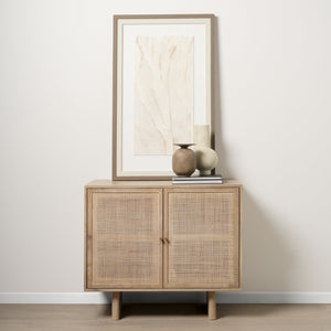 Mercana Rylee Sculptural Ceramic Vase - Modern Matte Finish for Stylish Home Décor and Versatile Arrangements Medium Brown Ceramic 70078