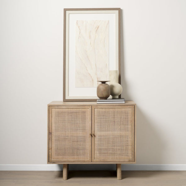 Mercana Rylee Sculptural Ceramic Vase - Modern Matte Finish for Stylish Home Décor and Versatile Arrangements Medium Brown Ceramic 70078