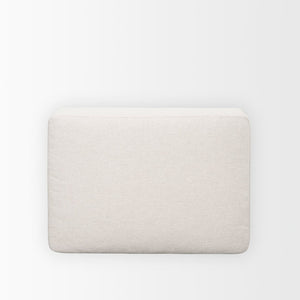 Mercana Halston Small Ottoman - Stylish Comfort with Performance Fabric for Modern Living Spaces, Easy Care Oatmeal | Small 70474