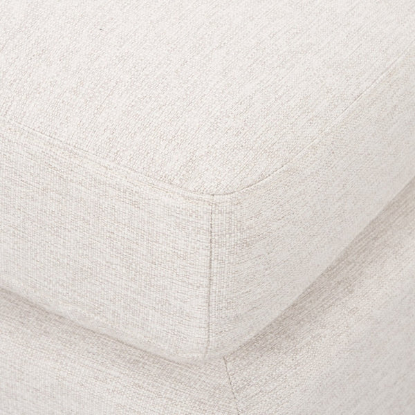 Mercana Halston Small Ottoman - Stylish Comfort with Performance Fabric for Modern Living Spaces, Easy Care Oatmeal | Large 70476