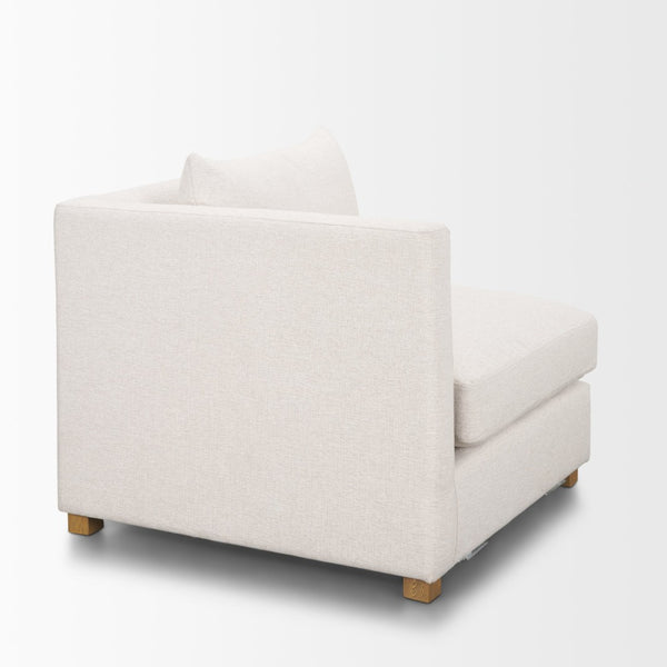 Mercana Halston Small Ottoman - Stylish Comfort with Performance Fabric for Modern Living Spaces, Easy Care Oatmeal | Left Arm 70480
