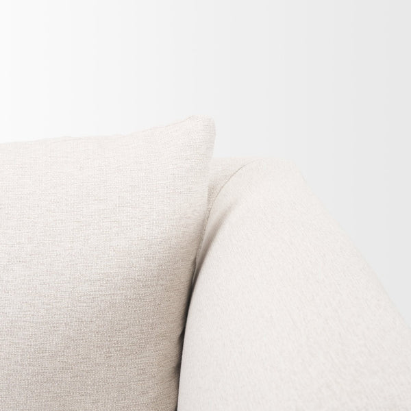 Mercana Halston Small Ottoman - Stylish Comfort with Performance Fabric for Modern Living Spaces, Easy Care Oatmeal | Right Arm 70482