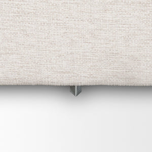 Mercana Halston Small Ottoman - Stylish Comfort with Performance Fabric for Modern Living Spaces, Easy Care Oatmeal | Right Arm 70482