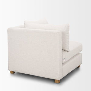 Mercana Halston Small Ottoman - Stylish Comfort with Performance Fabric for Modern Living Spaces, Easy Care Oatmeal | Corner 70484