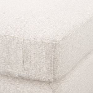 Mercana Halston Small Ottoman - Stylish Comfort with Performance Fabric for Modern Living Spaces, Easy Care Oatmeal | Corner 70484