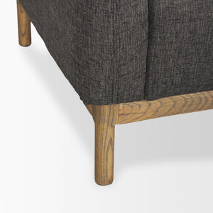 Mercana Hale Sofa – Sophisticated Low-Profile Design with Medium Brown Wood Frame and Luxe Twill Upholstery 70418