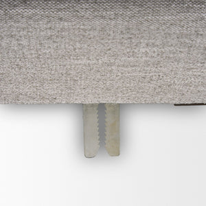 Mercana Halston Small Ottoman - Luxurious Performance Fabric Footrest for Stylish Living Room Comfort Light Gray | Small 70475