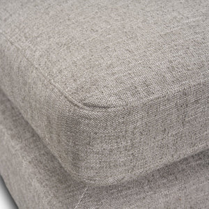 Mercana Halston Small Ottoman - Luxurious Performance Fabric Footrest for Stylish Living Room Comfort Light Gray | Large 70477