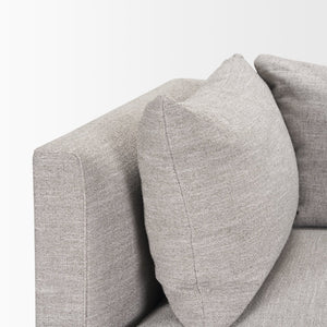 Mercana Halston Small Ottoman - Luxurious Performance Fabric Footrest for Stylish Living Room Comfort Light Gray | Corner 70485