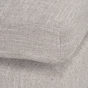 Mercana Halston Small Ottoman - Luxurious Performance Fabric Footrest for Stylish Living Room Comfort Light Gray | Corner 70485