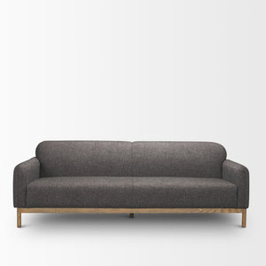 Mercana Hale Sofa – Sophisticated Low-Profile Design with Medium Brown Wood Frame and Luxe Twill Upholstery 70418