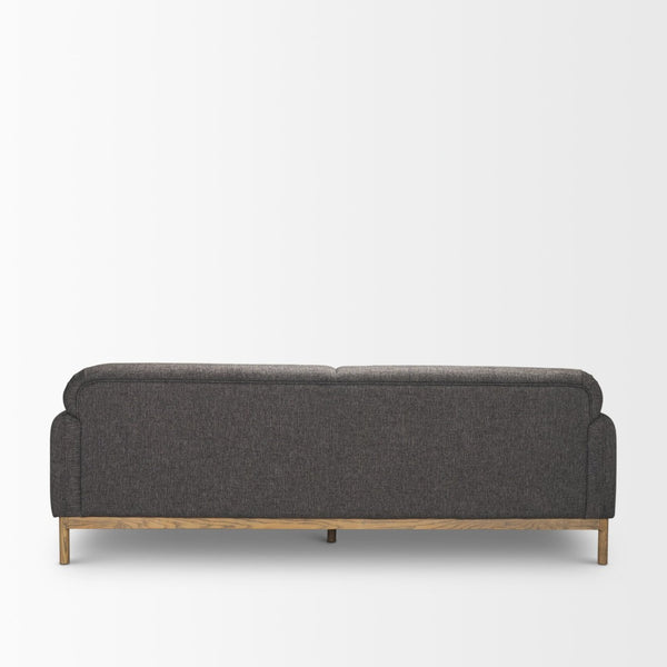 Mercana Hale Sofa – Sophisticated Low-Profile Design with Medium Brown Wood Frame and Luxe Twill Upholstery 70418