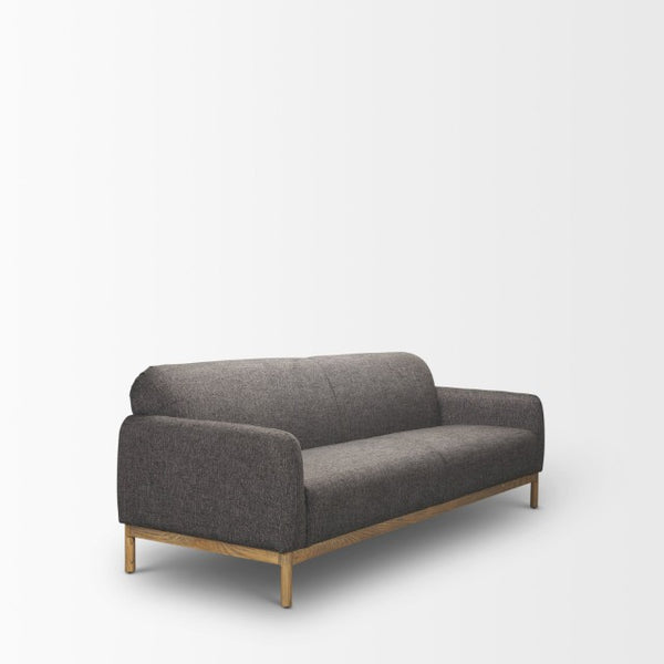 Mercana Hale Sofa – Sophisticated Low-Profile Design with Medium Brown Wood Frame and Luxe Twill Upholstery 70418