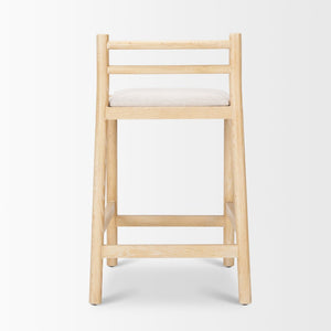 Mercana Sam Counter Stool for Kitchen or Bar, Elegant Upholstered Seat, Solid Wood Frame for Comfort 70592