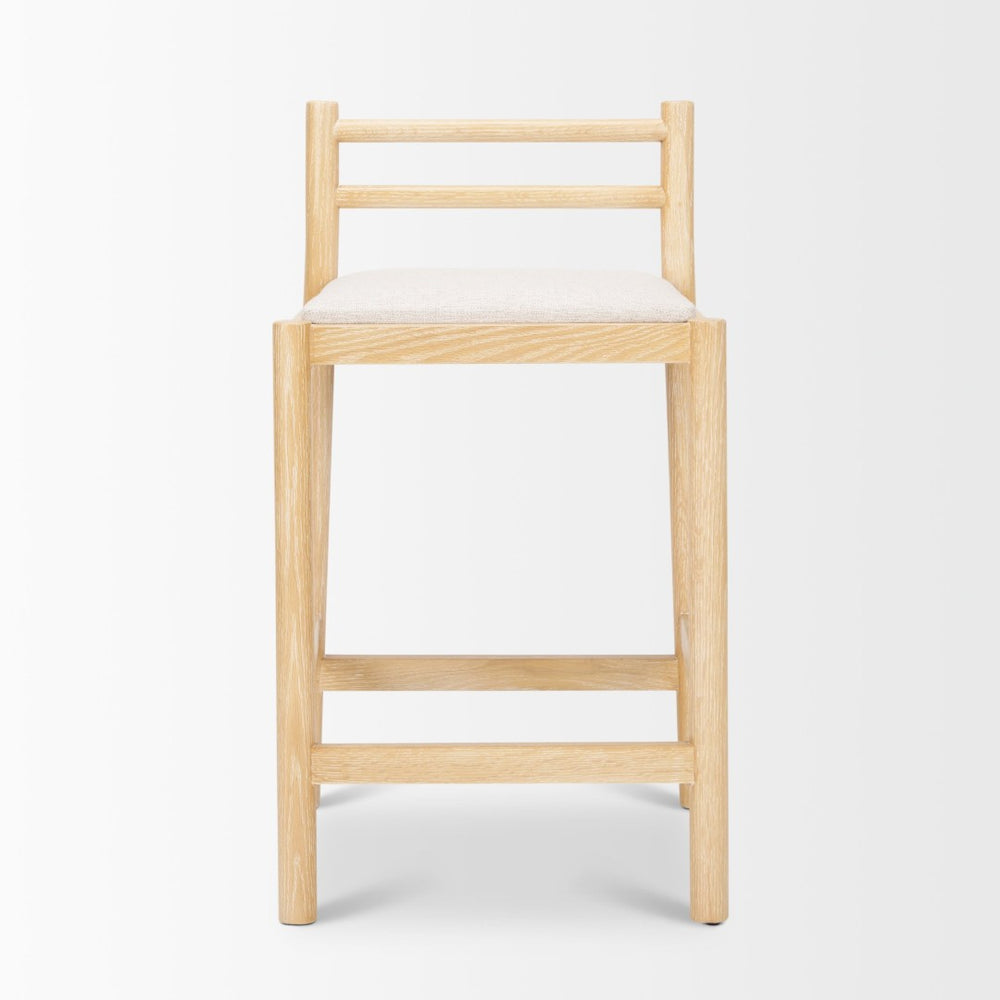 Mercana Sam Counter Stool for Kitchen or Bar, Elegant Upholstered Seat, Solid Wood Frame for Comfort 70592