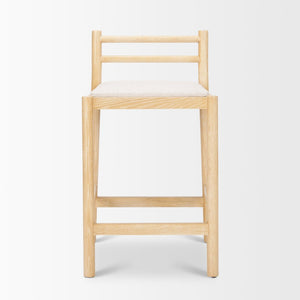 Mercana Sam Counter Stool for Kitchen or Bar, Elegant Upholstered Seat, Solid Wood Frame for Comfort 70592