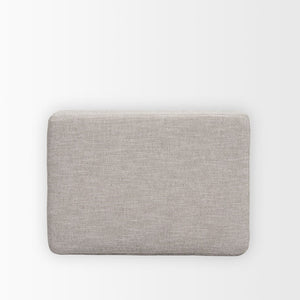 Mercana Halston Small Ottoman - Luxurious Performance Fabric Footrest for Stylish Living Room Comfort Light Gray | Small 70475