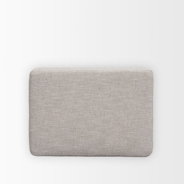 Mercana Halston Small Ottoman - Luxurious Performance Fabric Footrest for Stylish Living Room Comfort Light Gray | Small 70475