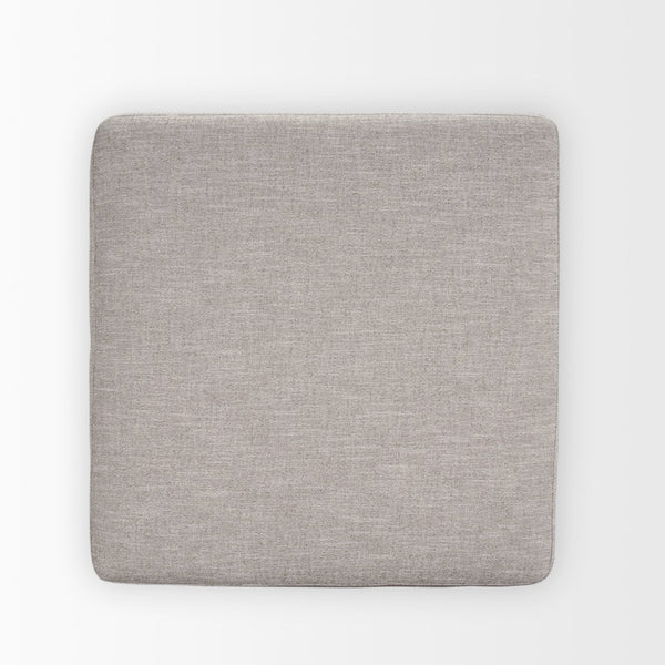 Mercana Halston Small Ottoman - Luxurious Performance Fabric Footrest for Stylish Living Room Comfort Light Gray | Large 70477